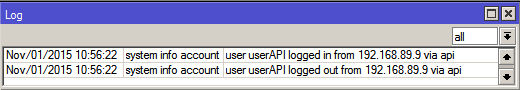 Status Log koneksi PHP dengan Mikrotik – Lensakom
